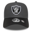 Bone Unissex New Era 9FORTY A-Frame NFL Las Vegas Raiders Cinza-60758987- -2-